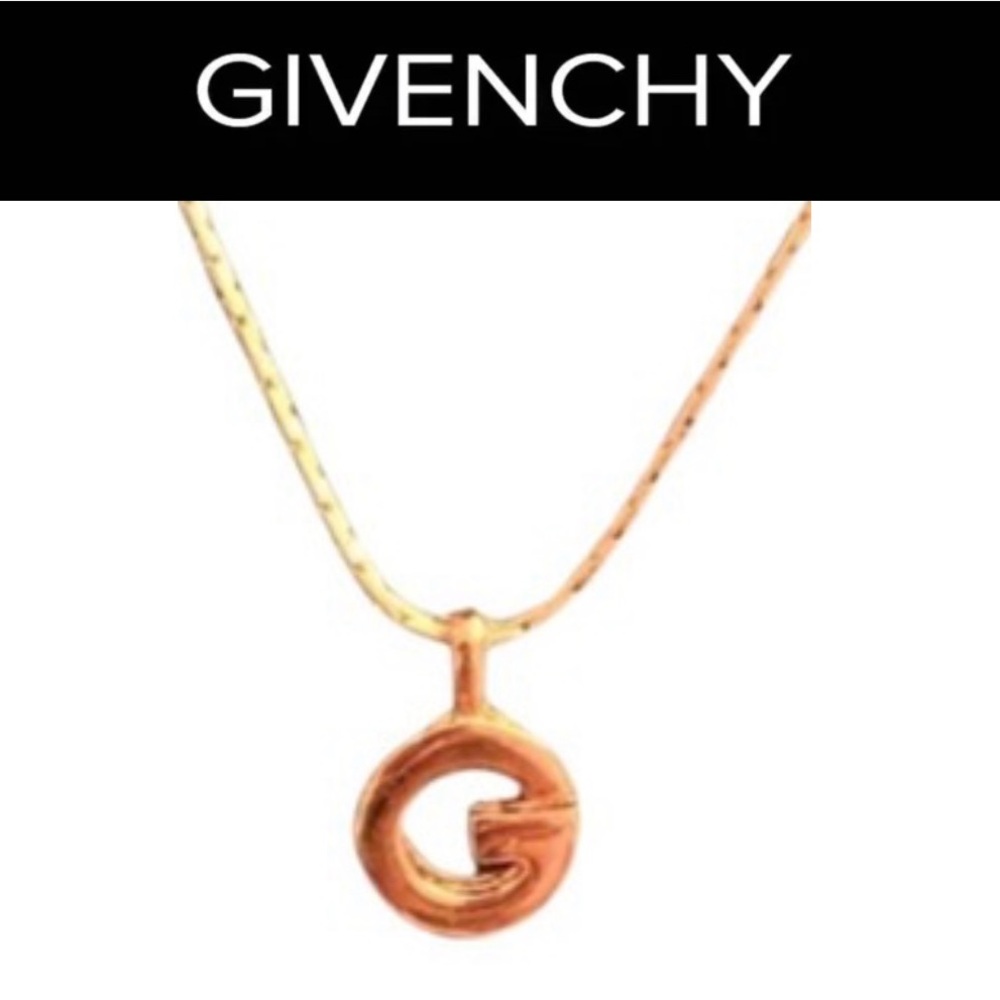GIVENCHY “G” Charm on Branded Necklace, EUC